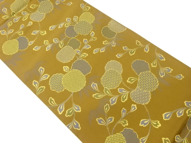 JAPANESE FUKURO OBI / WOVEN ABSTRACT KIKU